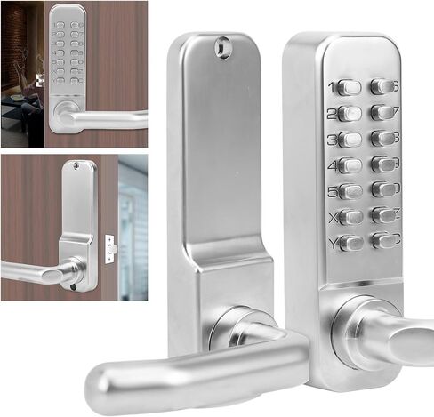 Door Keypad, Mechanical Door Lock, No Battery Required Interior Doors Rental Doors for Home Security Composite Doors in Saudi Arabia