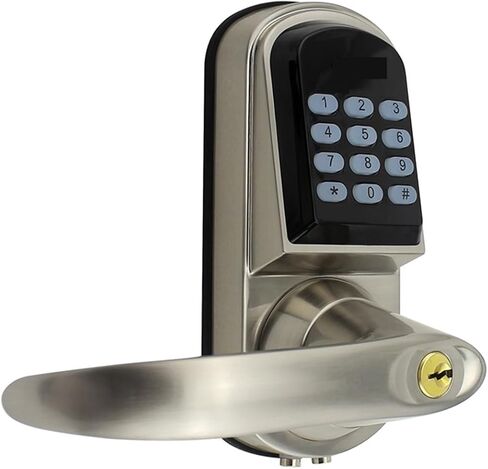 MF Card Electronic Keyless Digital Keyboard Handle with Mechanical Key Intelligent Door Lock in Saudi Arabia