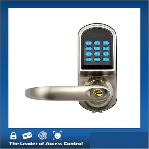 MF Card Electronic Keyless Digital Keyboard Handle with Mechanical Key Intelligent Door Lock in Saudi Arabia