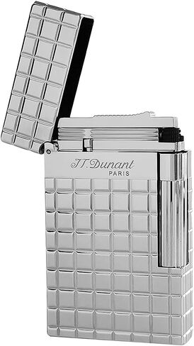 JT Dunant Classic Plaid Lighter, Ligne 2 Lighters, Metal, Ping Sound, Inflatable, Soft Flame Adjustable, Birthday Gift for Men Friend in Kuwait