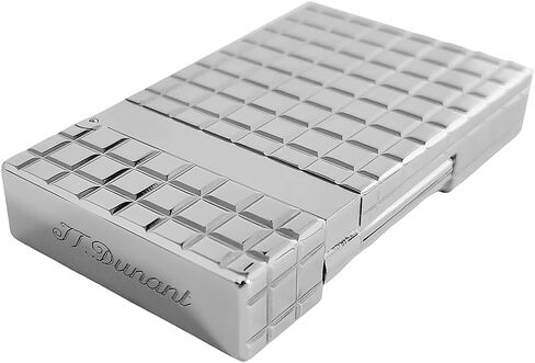 JT Dunant Classic Plaid Lighter, Ligne 2 Lighters, Metal, Ping Sound, Inflatable, Soft Flame Adjustable, Birthday Gift for Men Friend in Kuwait