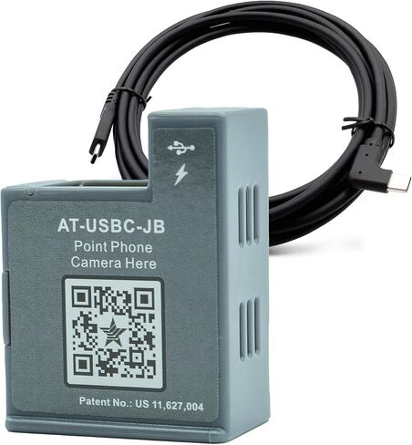 Poe Texas AT-HUB POE+ to USB-C وتسليم البيانات للبيانات لأمازون صدى لوحة التحكم الذكية في المنزل-إخراج الطاقة ، 10/100 ميغابت في الثانية مع كابل USB-C-متوافق مع 802.3AT POE+ SWITCH in Kuwait