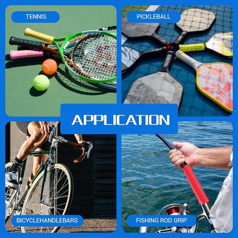 60 قطعة من شريط قبضة مضرب التنس، 12 لونًا، شريط قبضة مضرب كرة الريشة، مقابض بولي يوريثان ممتازة لمقاومة الانزلاق وامتصاص العرق، غلاف مقبض مسبق القطع للتنس، كرة الريشة، الاسكواش، كرة المخلل in Kuwait