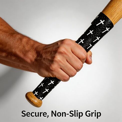 6 Pcs 1.5mm Precut Full Adhesive Baseball Bat Grip Tape, Cross Faith Non Slip Bat Handle Wrap, 43.3x1.18in Sports Grip Tape for Baseball Softball Cricket, Compatible with Most Bats in Kuwait