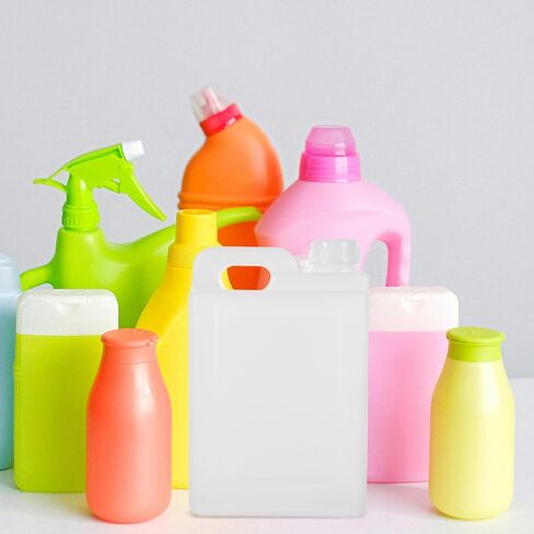 1L Plastic Flat Bottle with Wide Mouth Cap Reusable Liquid Container for Water Oil Chemical Storage Laboratory Use in Saudi Arabia