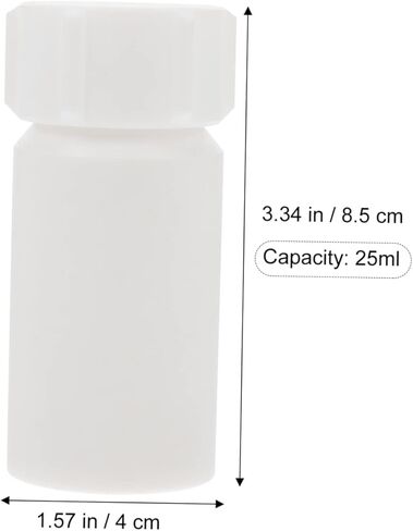 زجاجة كاشف Ptfe 25 مل حاوية كيميائية مختبرية صغيرة مانعة للتسرب خفيفة الوزن للتجارب العلمية وتخزين العينات in Saudi Arabia