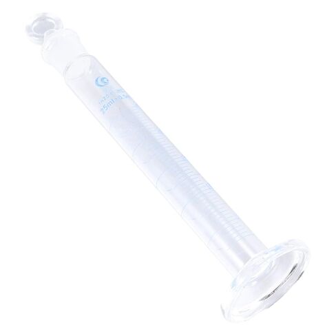 25ml Thick Glass Measuring Cylinder with Stopper, Graduated Cylinder with Metric Scale for Laboratory and Scientific Use in Saudi Arabia