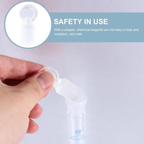25ml Thick Glass Measuring Cylinder with Stopper, Graduated Cylinder with Metric Scale for Laboratory and Scientific Use in Saudi Arabia