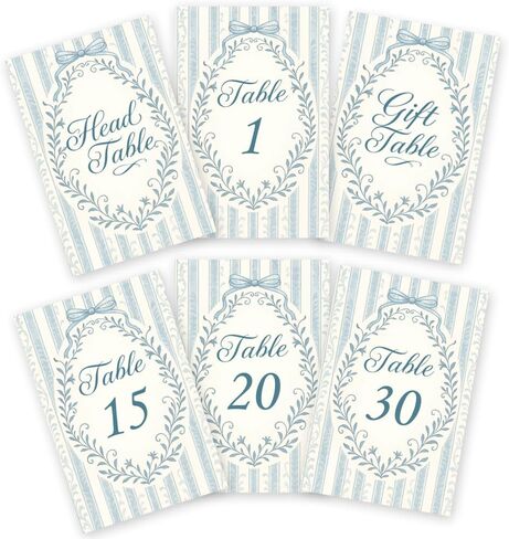 32 Pcs Wedding Table Numbers Cards, 1-30 Black Golden Number Double Sided Wedding Table Numbers Signs with Head and Gift Table Card Party Centerpiece for Birthday Bridal Event Reception in Saudi Arabia