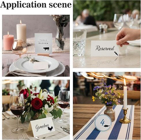 10 Sheets (500 Qty) Wedding Food Choice Stickers, Meal Stickers for Place Cards Meal Indicator Sticker for Chicken Beef Fish Carrot Buffet Party Supplies (Black) in Saudi Arabia