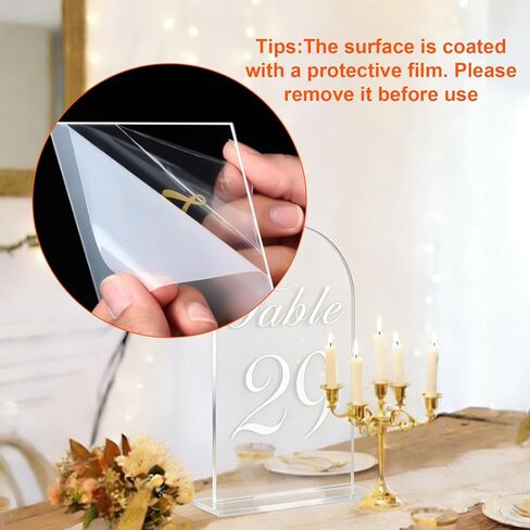 30 حزمة من أرقام طاولات الزفاف من 1 إلى 30 مع حوامل، مقاس 5 × 7 بوصات حامل أرقام طاولة من الأكريليك الشفاف، بطاقات مكان لعلامات الزفاف لحفلات الزفاف، والحفلات، والذكرى السنوية، والأحداث in Kuwait