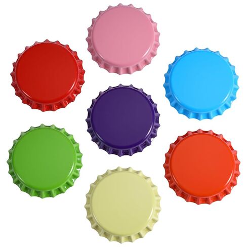 350 Count Beer Bottle Caps Oxygen Absorbing Crowns, Ideal for Homebrew, Standard Homebrew Bottle Tops for Glass Bottles, PVC-Free Crown Caps for Beer Bottling, 7 Assorted Colors in Kuwait