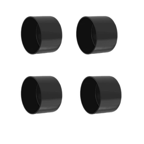 4Pcs Rubber End Caps ID 31mm (1-1/4 inch) Black Flexible Protective Caps Soft Elastic Dustproof Cover for Rod Tube Screw Bolt in Kuwait
