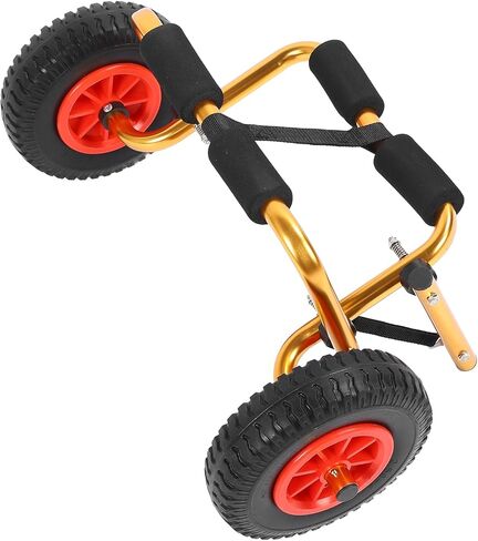 Kayak Cart, Canoe Dolly with 10in Solid Tires, Adjustable Foldable Aluminum Frame, Foldable Kayak Dolly Carrier Aluminum Wheels for Kayaking Small Boats in Saudi Arabia