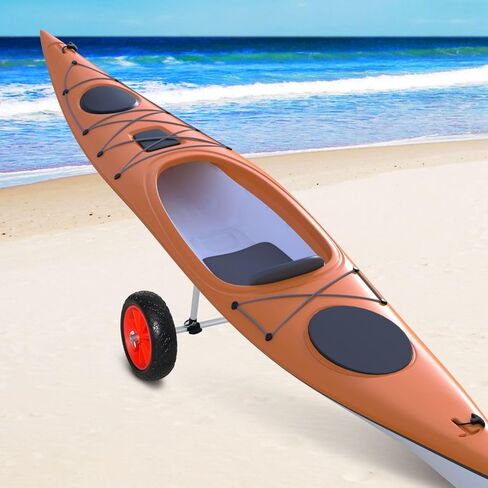 Universal Kayak Cart with Adjustable Crossbar & Durable Aluminum Frame - 165 lbs Weight Capacity in Saudi Arabia