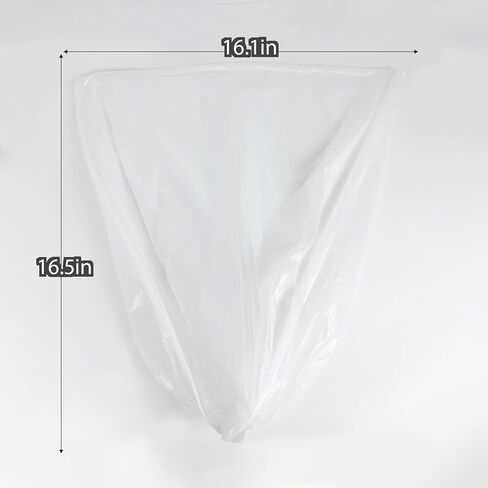 10 Gallon 500 Count Kitchen White Large Trash Bags, Bathroom Trash Can Liners, Plastic Bags for Home Office Kitchen, White in Saudi Arabia