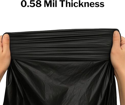 McKesson 30 Gallon Trash Bags - 250 Count, 30" x 36" Black Garbage Bags, Durable 0.58 Mil with Star-Sealed Bottom, Large Trash Can Liners for Commercial Use, Coreless Rolls in Kuwait