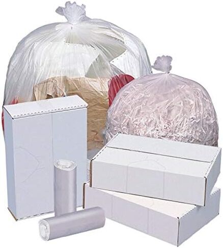 Highmark™ High-Density Can Liners, 16 Mic, 56 Gallons, 43" x 48", Natural, Box Of 200 in Kuwait