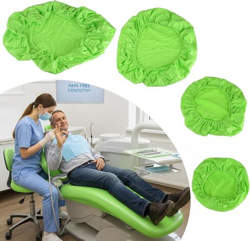 4pcs/Set Dental Chair Cover TPU Leather Dental Seat Elastic Waterproof Protective Protector Dentistry Lab in Kuwait