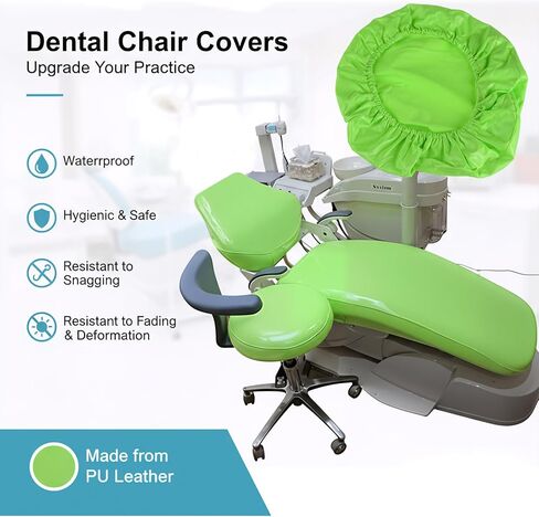 4pcs/Set Dental Chair Cover TPU Leather Dental Seat Elastic Waterproof Protective Protector Dentistry Lab in Kuwait