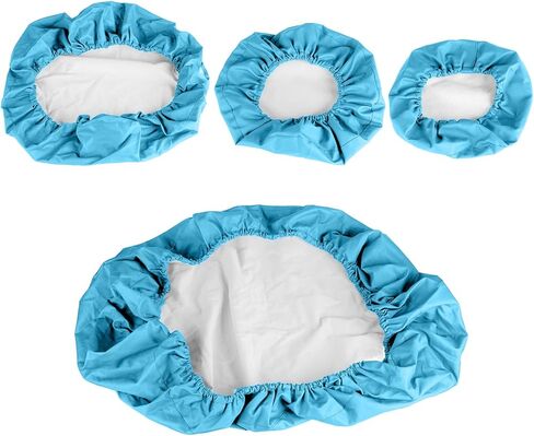 4Pcs/Set Dental Chair Covers, Dental PU Leather Chair Cover, Waterproof PU Leather Protective Dental Full Chair Covers Elastic Stylish Dental Chair Seat Cover, Headrest Backrest Protector (light blue) in Kuwait