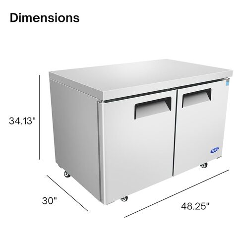 Atosa Commercial Undercounter Refrigerator in Saudi Arabia