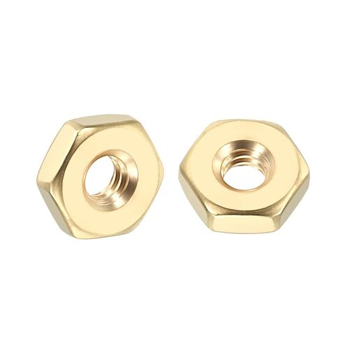 15pcs Hex Nuts - [5/16"-18] Brass Hardware Nuts for Mechanical Repair & Assembly, Electrical Fastening, Standard Coarse Thread Nut, Yellow in Saudi Arabia