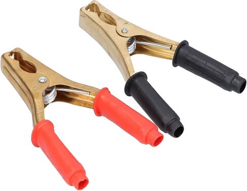 2pcs 200A Car Battery Clamp Pure Copper Red Electrical Test Clamp Connector Not Easy Off Copper Car Battery ClampBattery ClampBattery Charging ClipBattery Cable ClipCopper in Saudi Arabia