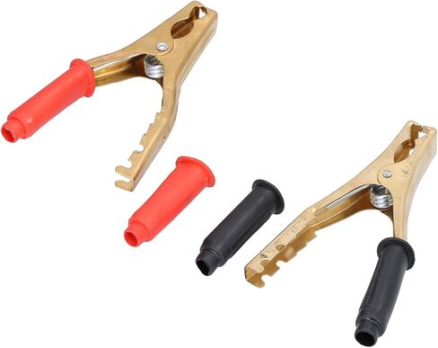 2pcs 200A Car Battery Clamp Pure Copper Red Electrical Test Clamp Connector Not Easy Off Copper Car Battery ClampBattery ClampBattery Charging ClipBattery Cable ClipCopper in Saudi Arabia
