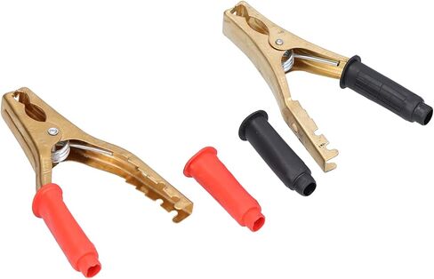 2pcs 200A Car Battery Clamp Pure Copper Red Electrical Test Clamp Connector Not Easy Off Copper Car Battery ClampBattery ClampBattery Charging ClipBattery Cable ClipCopper in Saudi Arabia