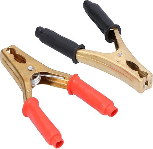 2pcs 200A Car Battery Clamp Pure Copper Red Electrical Test Clamp Connector Not Easy Off Copper Car Battery ClampBattery ClampBattery Charging ClipBattery Cable ClipCopper in Saudi Arabia