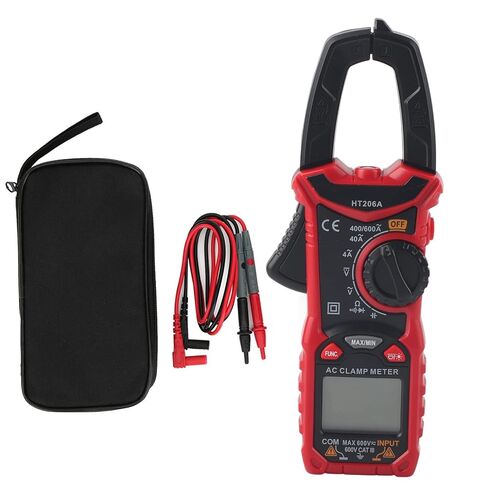 Kikumi HT206A Handheld LCD Digital Clamp Ammeter Multimeter AC DC Voltage Current Resistance Tester in Kuwait
