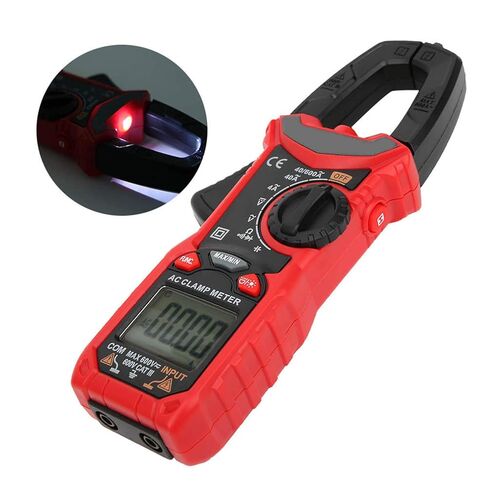 Kikumi HT206A Handheld LCD Digital Clamp Ammeter Multimeter AC DC Voltage Current Resistance Tester in Kuwait