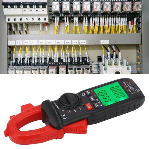 Kikumi Digital Clamp Meter, High Precision Smart Multimeter, AC-DC Current Tester with Backlit LCD Display for Resistance Measurement in Kuwait