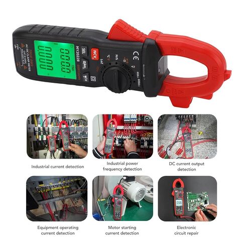 Kikumi Digital Clamp Meter, High Precision Smart Multimeter, AC-DC Current Tester with Backlit LCD Display for Resistance Measurement in Kuwait