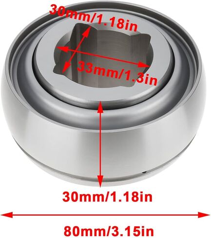 1x Disc Harrow Bearing Insert for 1-1/8 Inch Bore DS208TTR8 GW208PPB8 Compatible with Federal Mogul Compatible with Fafnir in Kuwait