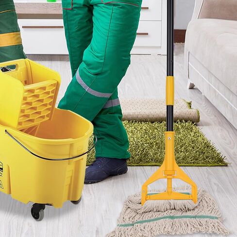 استبدال رؤوس الممسحة التجارية شديدة التحمل: 6 عبوات رأس ممسحة مبللة صناعية سعة 20 أونصة لتنظيف الأرضيات - منتجات تجارية عبوات رأس سلسلة ذات نهاية دائرية in Kuwait