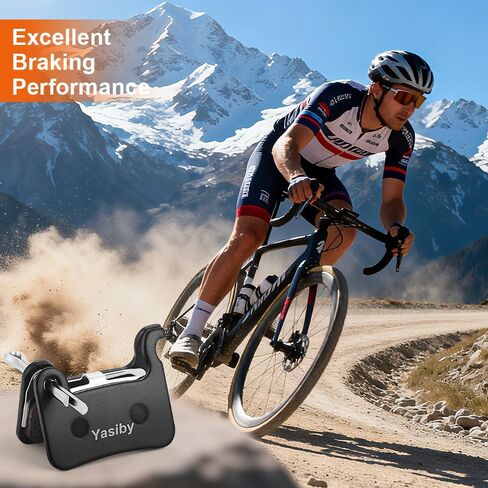 وسادات فرامل الدراجة، 4 أزواج من وسادات فرامل الأقراص عالية الأداء مع أدوات التثبيت، وسادات فرامل ممتازة شبه معدنية وعضوية من الراتنج للدراجات الجبلية لشيمانو ديور XT SLX Hone Alfine Saint in Kuwait