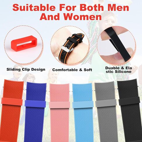Magic Band Locks 15 Pack, Multi-Color Smart Watch Security Bands, Silicone Magic Band Clips, Compatible with Most Watch in Kuwait