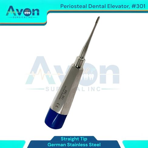 Pack of 2 Dental Tooth Extraction Apical Root Tip Pick Elevators, Straight Tipped, Lightweight Color-Coded Handle | German Stainless Steel Dental Instruments (#78 & #301) in Saudi Arabia