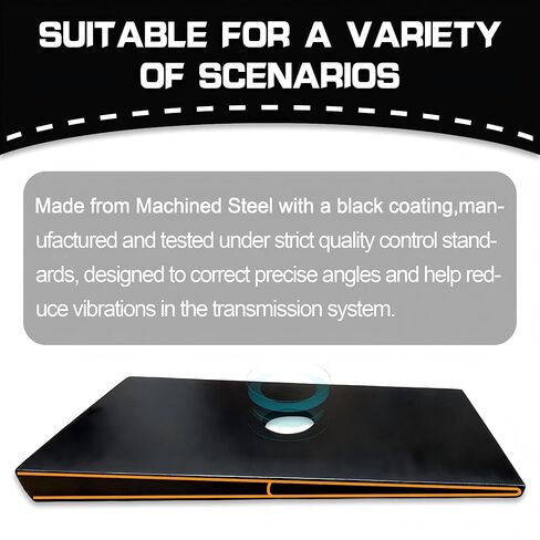 2.5 Degree Pinion Angle Shims - 2 Pack, Universal Suspension Axle Shims for Leaf Springs and Lift Blocks, Pinion Wedges, Spring Shims for Angle Correction in Saudi Arabia