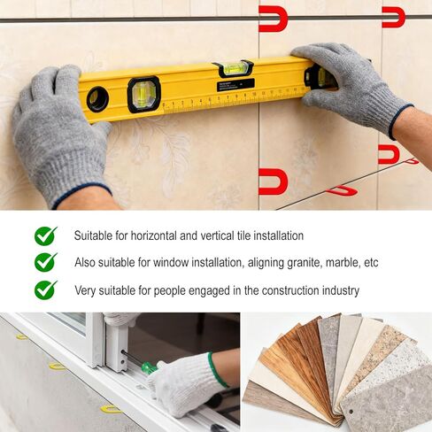 مجموعة حشوات حدوة حصان بلاستيكية 800 قطعة للتسوية، تشكيلة حشوات النوافذ على شكل حرف U، أزرق 1/16 بوصة، أحمر 1/8 بوصة، أصفر 3/16 بوصة، أسود 1/4 بوصة in Kuwait