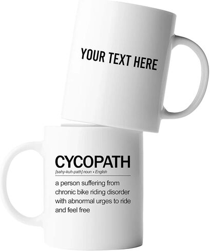 Cycopath تعريف القدح راكبي الدراجات الساكنة هدية راكب الدراجة النارية أبي أمي أخت أخت صديقة صديقها راكب هدايا للرجال نساء ركوب الدراجات 11 أوقية أسود in Kuwait