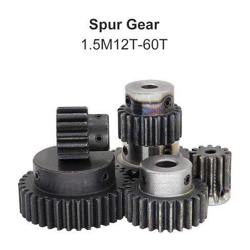 1.5M12T Spur Gear Bore Size 5/6/6.35/8 Mm Pinion Gear Low Carbon Steel Material Gear Wheel 1Pcs(6 mm) in Saudi Arabia