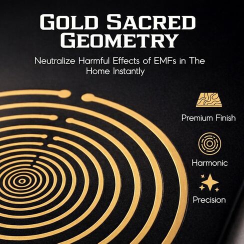 EMF Protection Plug in for Home – Electromagnetic Field Shielding Device for WiFi & Smart Meters | Integrated Red Light | Chaos Signal Blocker | Harmonic Energy | Sacred Geometry Design | USA Seller in Kuwait