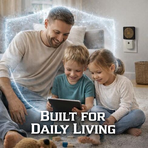 EMF Protection Plug in for Home – Electromagnetic Field Shielding Device for WiFi & Smart Meters | Integrated Red Light | Chaos Signal Blocker | Harmonic Energy | Sacred Geometry Design | USA Seller in Kuwait