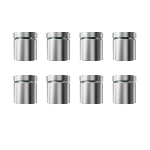 8PCS Stainless Steel Sign Standoff Screws 1x1inch Advertising Screws Sign Holder Glass Acrylic Nail in Saudi Arabia