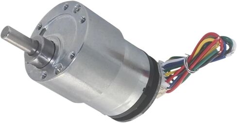 JGB37-520 Hall Encoder Mini DC Geared Motor 6V12V للأمام والخلف 6RPM ~ 1590RPM مع قياس السرعة (المحرك والقوس، 12V 76RPM) in Kuwait