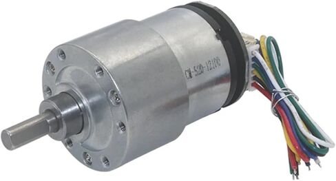 JGB37-520 Hall Encoder Miniature DC Geared Motor 6V12V Forward And Reverse 6RPM~1590RPM With Speed Measurement(Motor and Bracket,12V 76RPM) in Saudi Arabia
