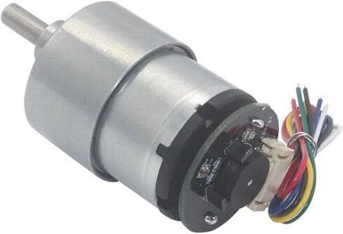 JGB37-520 Hall Encoder Miniature DC Geared Motor 6V12V Forward And Reverse 6RPM~1590RPM With Speed Measurement(Motor and Bracket,12V 76RPM) in Saudi Arabia